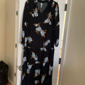 Rachel Pally black with flowers maxi dress